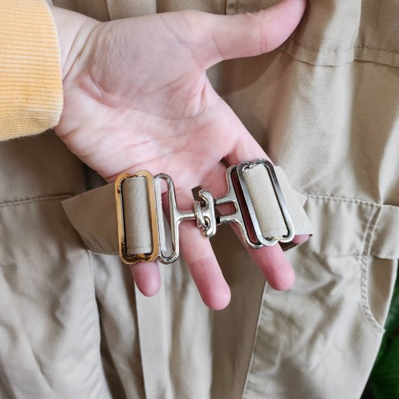 Vintage 1970's Khaki Work Jumpsuit / Coveralls - Picture 7 of 13